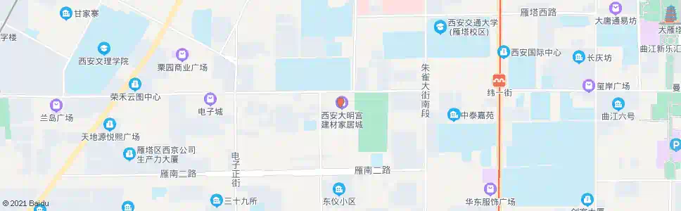 西安大明宫雁塔购物广场_公交站地图_西安公交_妙搜公交查询2025