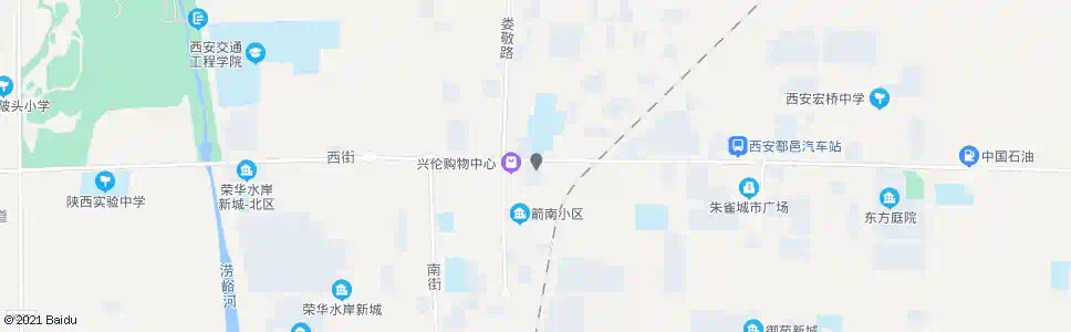 西安曲江生态花园_公交站地图_西安公交_妙搜公交查询2025