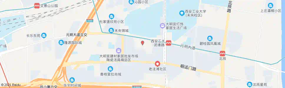 西安湖北庄_公交站地图_西安公交_妙搜公交查询2025
