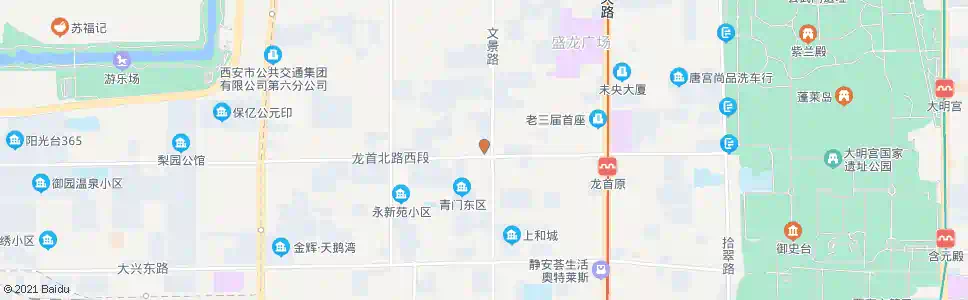 西安龙首北路文景路口_公交站地图_西安公交_妙搜公交查询2025