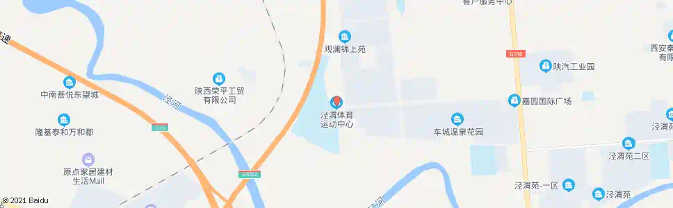 西安泾渭体育中心_公交站地图_西安公交_妙搜公交查询2025