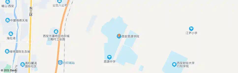 西安思源学院_公交站地图_西安公交_妙搜公交查询2025