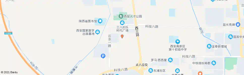西安天谷八路环普产业园_公交站地图_西安公交_妙搜公交查询2025