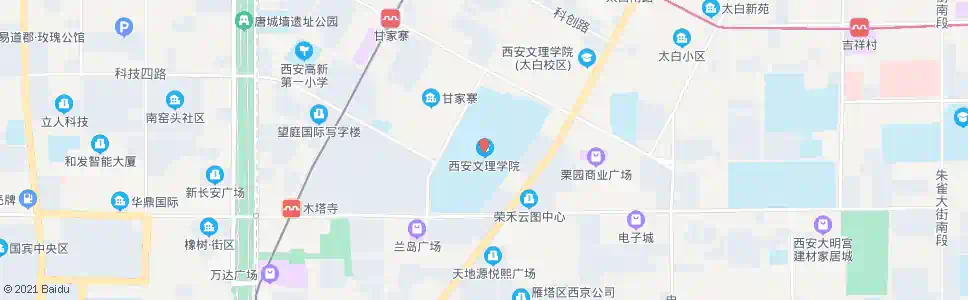 西安文理学院_公交站地图_西安公交_妙搜公交查询2025