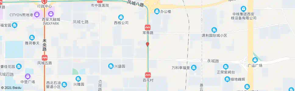 西安太华北路常青二路口_公交站地图_西安公交_妙搜公交查询2025