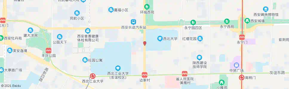 西安西北大学_公交站地图_西安公交_妙搜公交查询2025