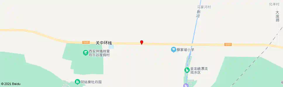 西安蔡家坡西_公交站地图_西安公交_妙搜公交查询2025