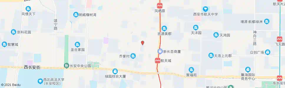 西安长安二幼_公交站地图_西安公交_妙搜公交查询2025