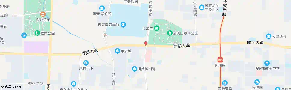 西安西部大道东仪路口_公交站地图_西安公交_妙搜公交查询2025