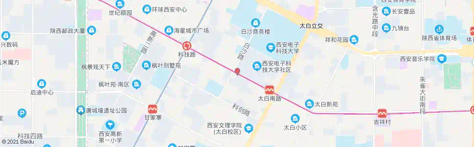 西安徐家庄北口_公交站地图_西安公交_妙搜公交查询2025