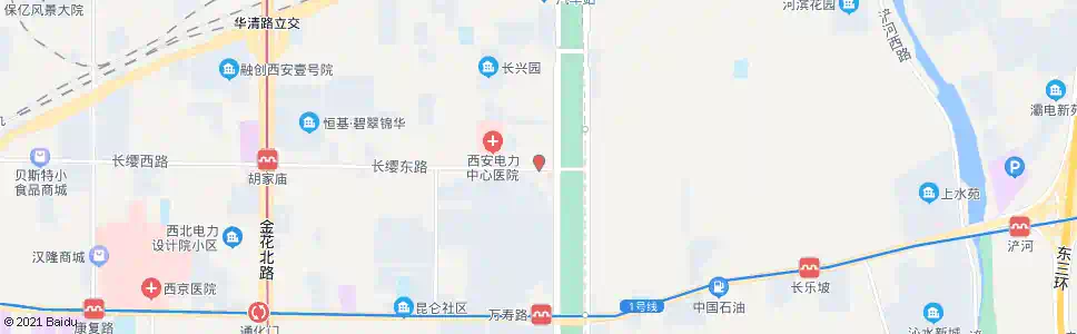 西安王家坟_公交站地图_西安公交_妙搜公交查询2025
