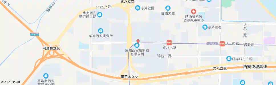 西安锦业路西三环口_公交站地图_西安公交_妙搜公交查询2025