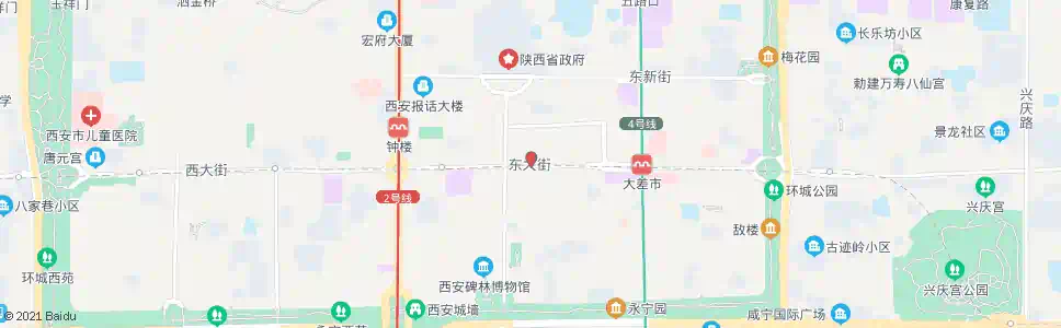 西安端履门_公交站地图_西安公交_妙搜公交查询2025