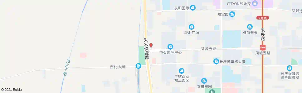 西安凤城五路西口_公交站地图_西安公交_妙搜公交查询2025