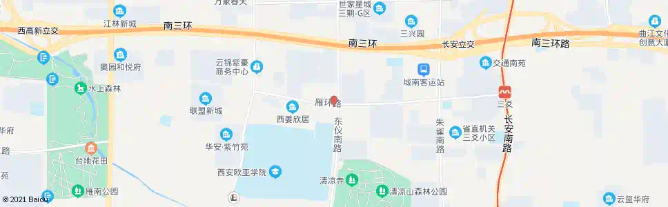 西安雁环路东仪路口_公交站地图_西安公交_妙搜公交查询2025