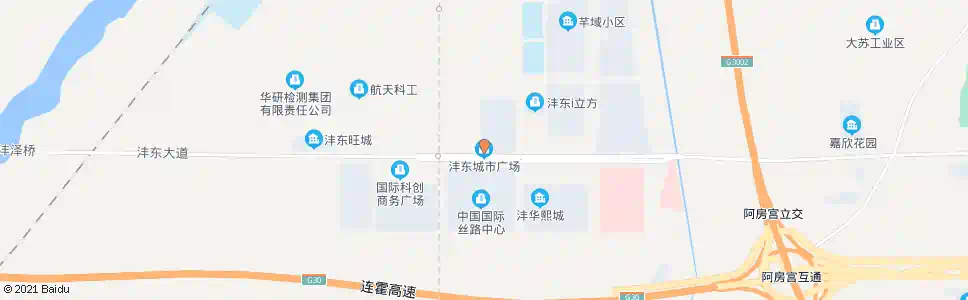 西安沣东城市广场_公交站地图_西安公交_妙搜公交查询2025