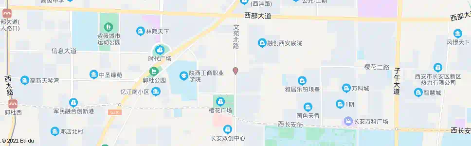 西安融发心园_公交站地图_西安公交_妙搜公交查询2025