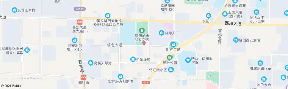 西安高新动力公司_公交站地图_西安公交_妙搜公交查询2025