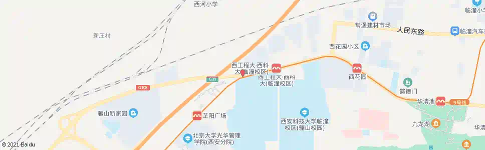 西安西安工程大学临潼校区_公交站地图_西安公交_妙搜公交查询2025