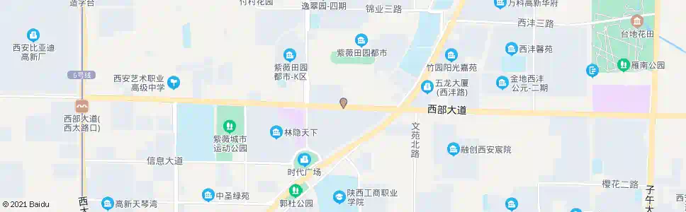 西安西部大道中段_公交站地图_西安公交_妙搜公交查询2025