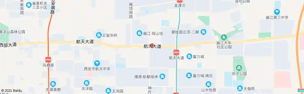 西安航天中路神舟三路口_公交站地图_西安公交_妙搜公交查询2025