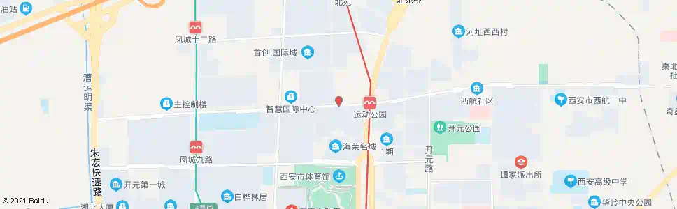 西安凤城十路中段_公交站地图_西安公交_妙搜公交查询2025