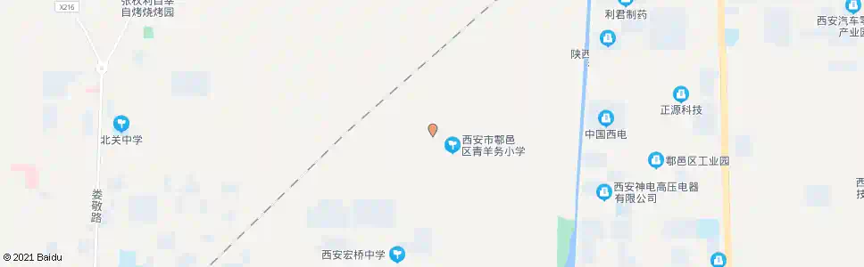 西安青羊务_公交站地图_西安公交_妙搜公交查询2025