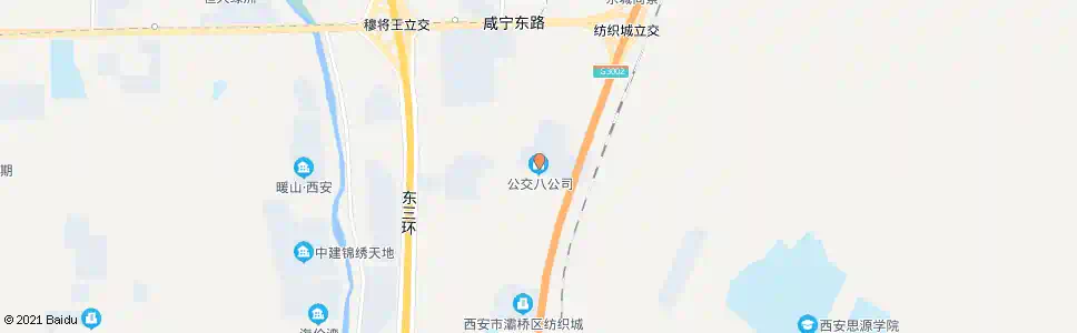 西安公交八公司_公交站地图_西安公交_妙搜公交查询2025