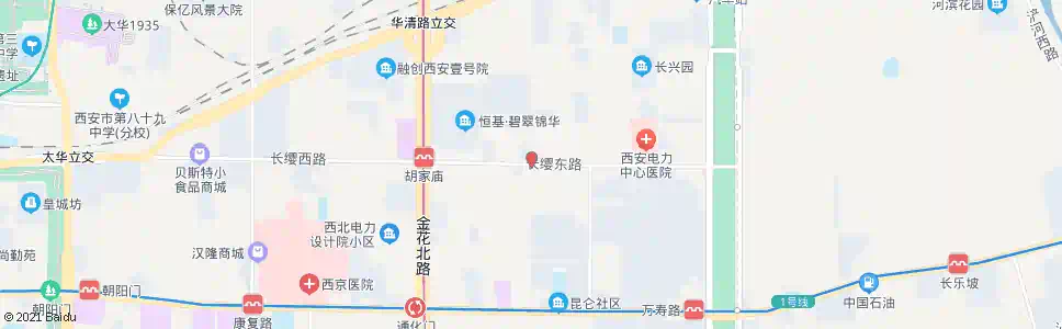 西安长缨东路万年路口_公交站地图_西安公交_妙搜公交查询2025