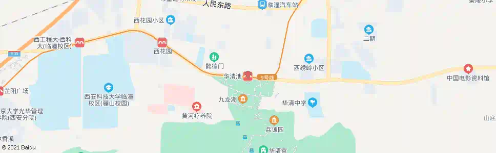 西安华清池_公交站地图_西安公交_妙搜公交查询2025