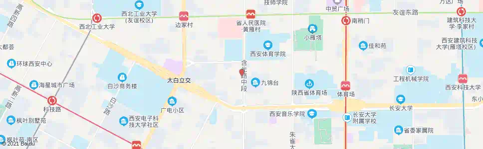 西安陕西广播电视大学_公交站地图_西安公交_妙搜公交查询2025