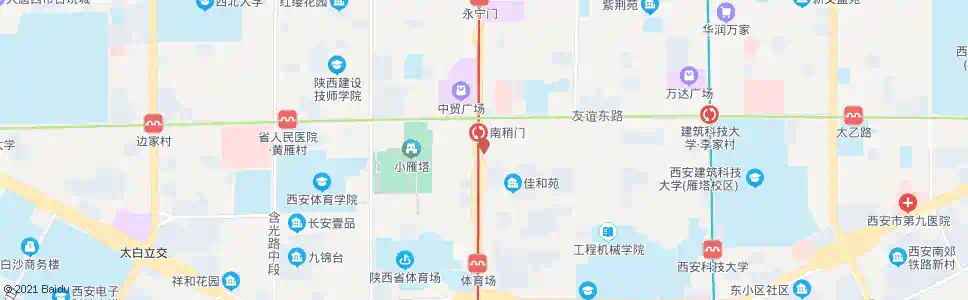 西安华夏银行_公交站地图_西安公交_妙搜公交查询2025