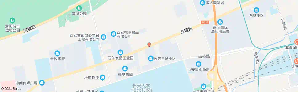 西安尚稷路草滩二路口_公交站地图_西安公交_妙搜公交查询2025