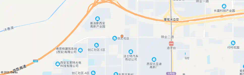 西安上林苑一路南段_公交站地图_西安公交_妙搜公交查询2025