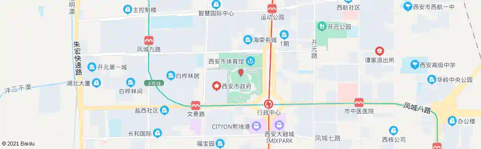 西安城市运动公园_公交站地图_西安公交_妙搜公交查询2025