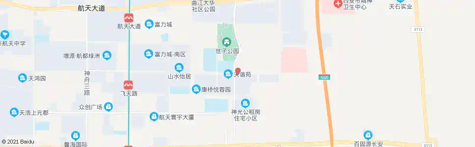 西安航拓路神舟六路口_公交站地图_西安公交_妙搜公交查询2025