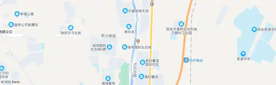 西安浐河东路_公交站地图_西安公交_妙搜公交查询2025