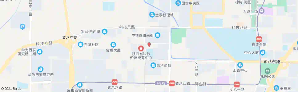 西安高新五小_公交站地图_西安公交_妙搜公交查询2025