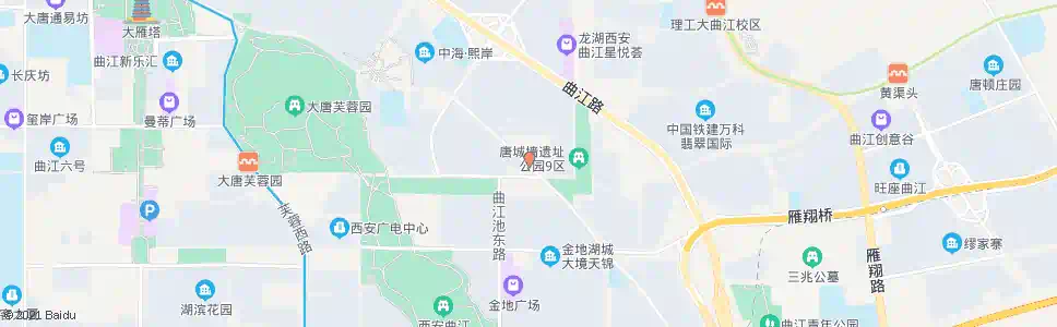 西安唐城墙九区枢纽站_公交站地图_西安公交_妙搜公交查询2025
