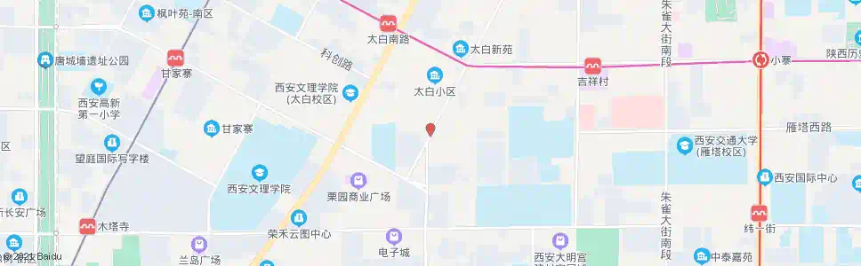 西安丁白村_公交站地图_西安公交_妙搜公交查询2025