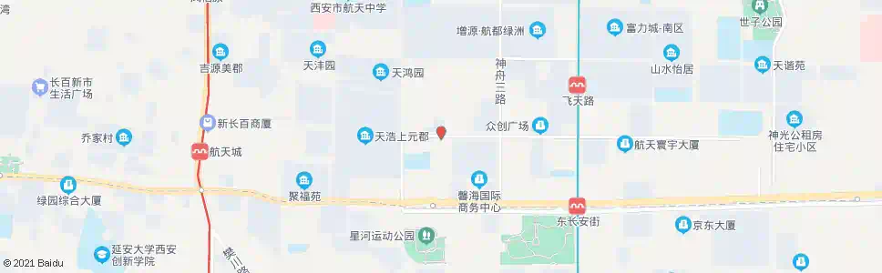 西安航天中路西段_公交站地图_西安公交_妙搜公交查询2025