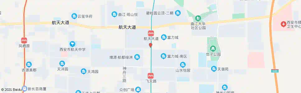西安航开路神舟四路口_公交站地图_西安公交_妙搜公交查询2025
