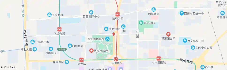 西安凤城九路凤新路口_公交站地图_西安公交_妙搜公交查询2025