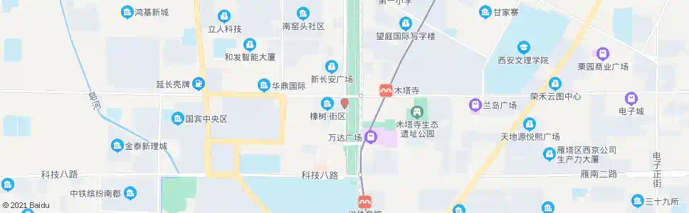 西安科技六路中段_公交站地图_西安公交_妙搜公交查询2025