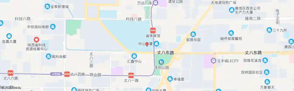 西安省游泳中心_公交站地图_西安公交_妙搜公交查询2025