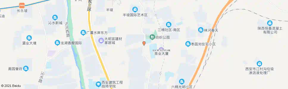 西安纺正街纺四路口_公交站地图_西安公交_妙搜公交查询2025