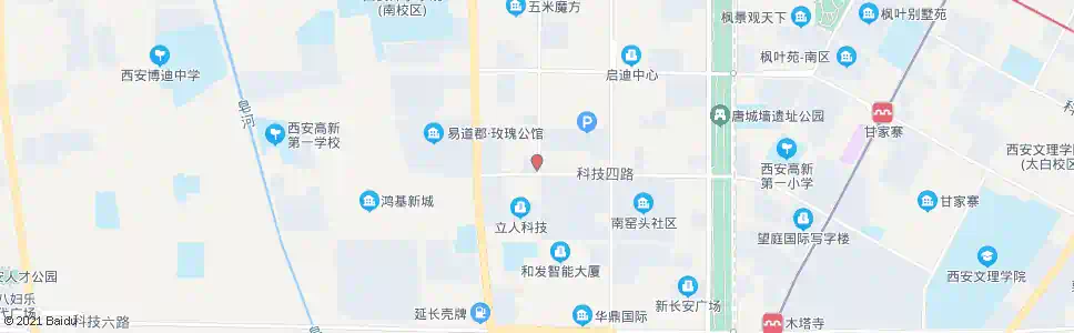 西安高新六路科技四路口_公交站地图_西安公交_妙搜公交查询2025