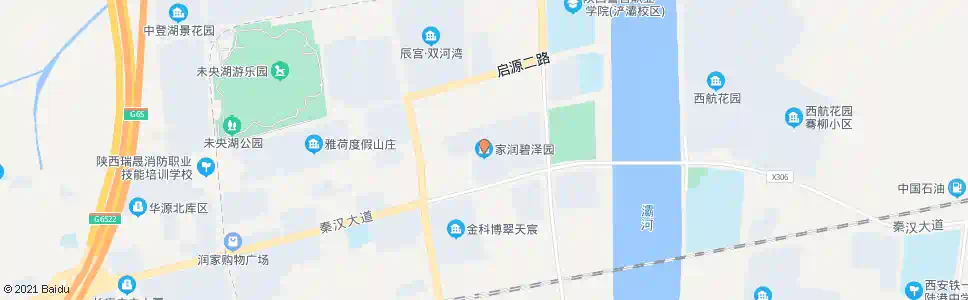 西安家润碧泽园_公交站地图_西安公交_妙搜公交查询2025