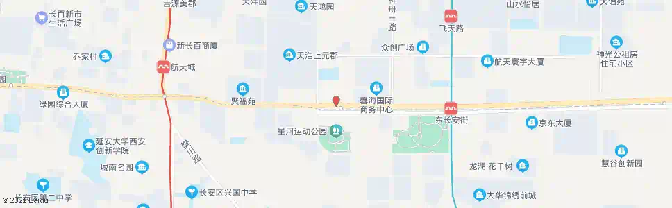 西安东长安街神舟二路口_公交站地图_西安公交_妙搜公交查询2025