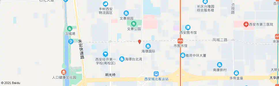 西安文景路凤城二路口_公交站地图_西安公交_妙搜公交查询2025